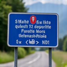 Ein offizielles Schweizer Autobahnschild, das die Vignettenpflicht anzeigt.