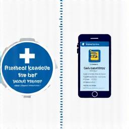 Eine Gegenüberstellung einer physischen Schweizer Vignette und eines Smartphone-Symbols.